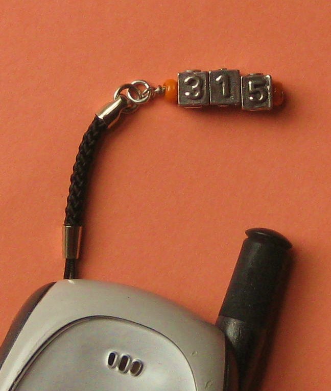 315 Signature Collection Cell Phone Charm